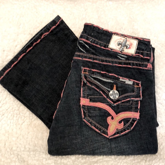Laguna Beach Denim - Laguna Beach 26 blue/pink jeans. Perfect condition